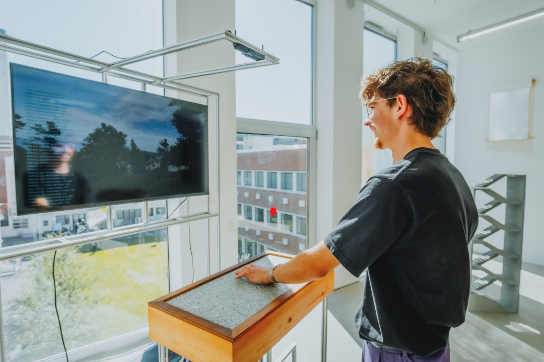 Vue de l’installation Quando me junta a outra vida