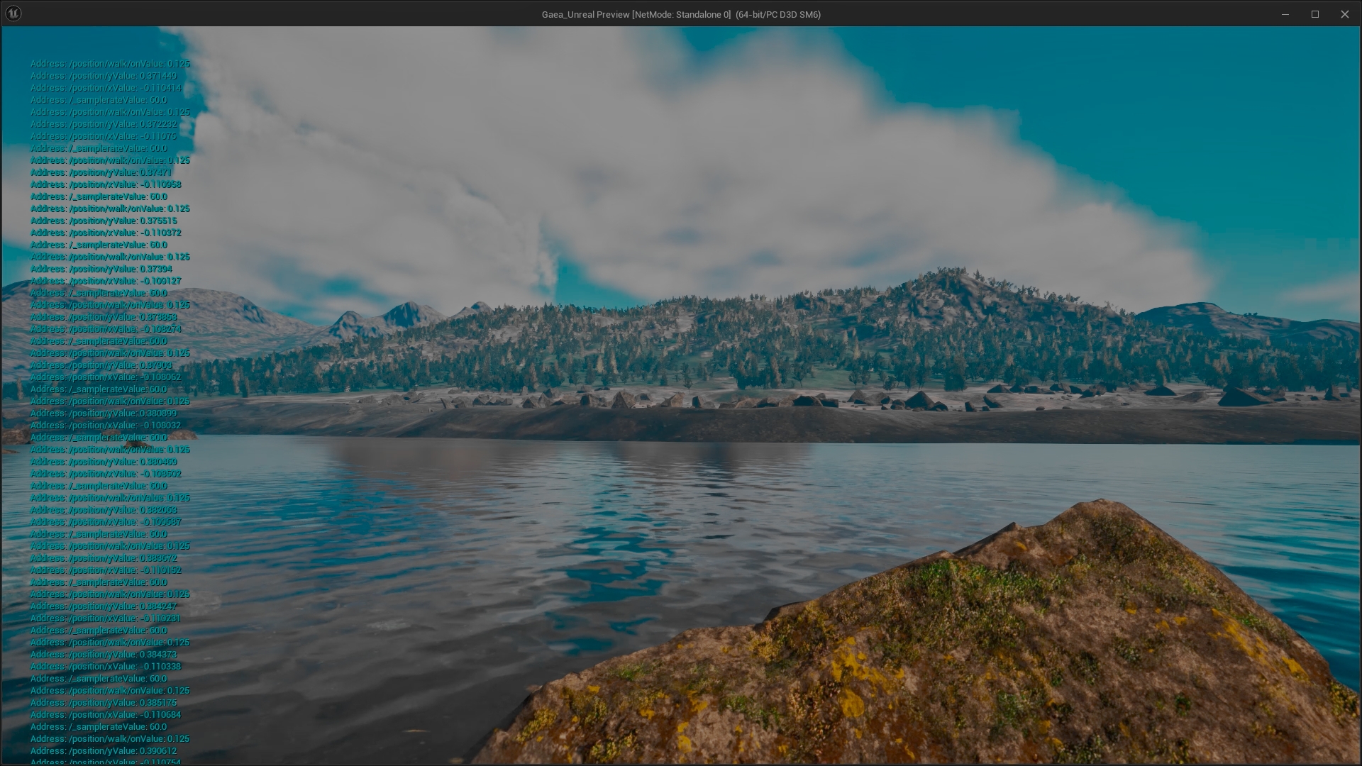 Capture d’écran de l’environnement virtuel de Quando me junta a outra vida